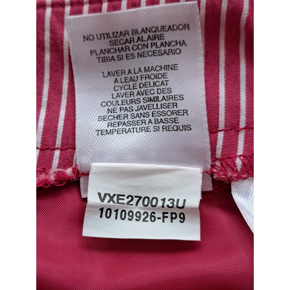 Anne Klein Pink White Pinstripe Stretch Shorts Womens Size 8 - Picture 5 of 9
